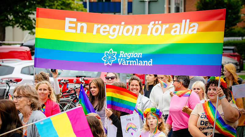 Följ med Region Värmland på Pride