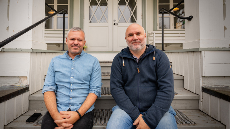 John Johnsen, enhetschef på Kvarnbacken, och Pär Johansson, Värmlands läns vårdförbund