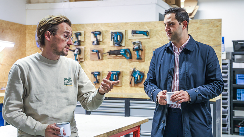 Maarten Bellaard and Ahmed Alaeddine, Head of Business Region Värmland