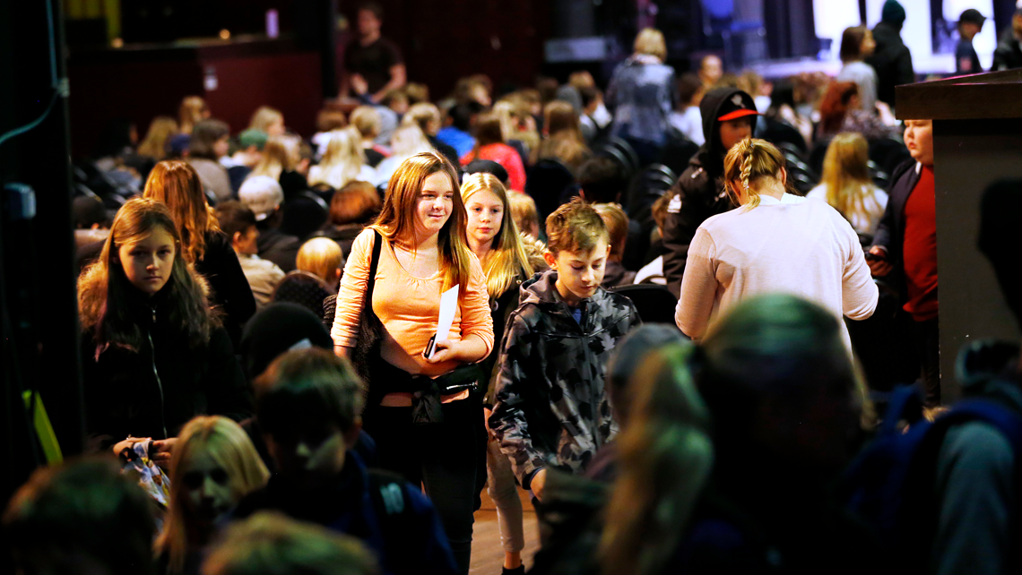 Barn och unga på Värmlands bokfestival i Karlstad.