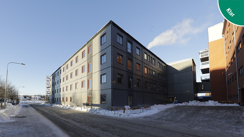 Västra paviljongen, nybyggt hus Centralsjukhuset Karlstad