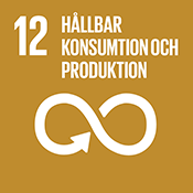 Globala mål 12: Hållbar konsumtion och produktion.