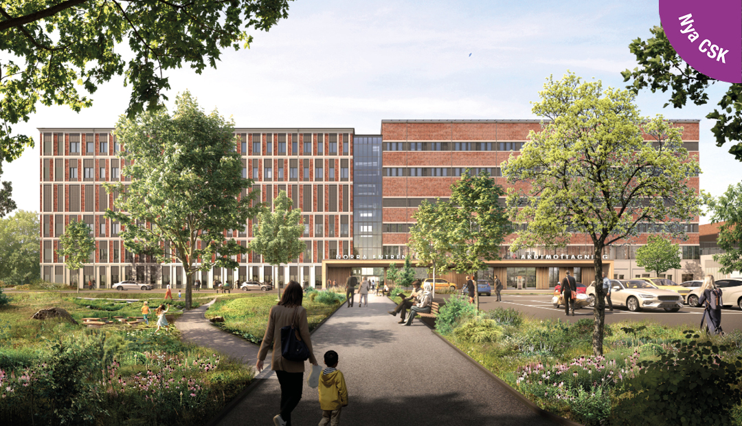 Visualisering av norra entrén Nya CSK.