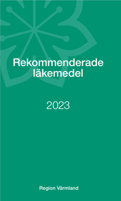Foto på framsida av folder för Rekommenderade Läkemedel 2023.